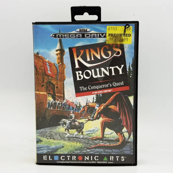 King's Bounty The Conqueror's Quest PAL Game Complete In Box For Sega Mega Drive