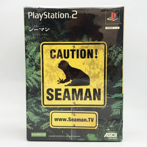 Caution! Seaman JPN Game Complete In Box For Sony PS2 Playstation 2