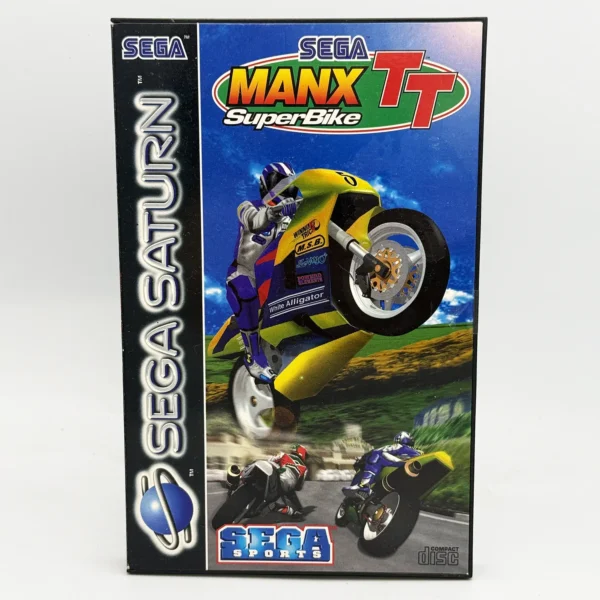 Manx TT SuperBike PAL Game Complete In Box For Sega Saturn - Card