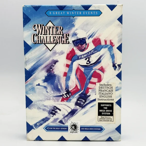 Winter Challenge PAL Game Complete In Box For Sega Mega Drive / Genesis - Cardboard