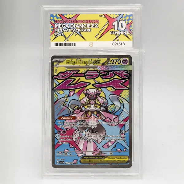 Mega Diancie ex 267/217 Mega Attack Rare ACE Graded 10 Gem Mint
