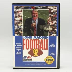 John Madden Football 92 PAL Game Complete In Box For Sega Genesis