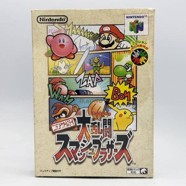 All-Star Dairantou Smash Brothers JPN Game Complete In Box For Nintendo N64