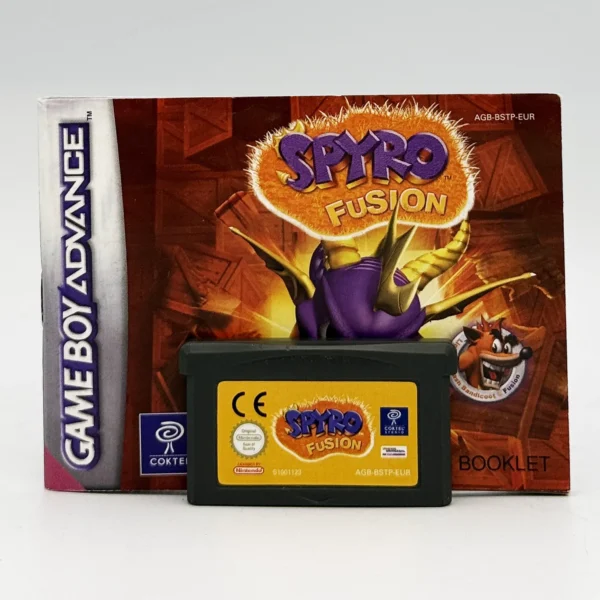 Spyro Fusion PAL Game Cart & Manual For Nintendo Game Boy Advance