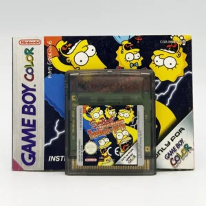 The Simpsons Night of the Living Treehouse of Horror PAL Game Cart & Manual For Nintendo Game Boy Color