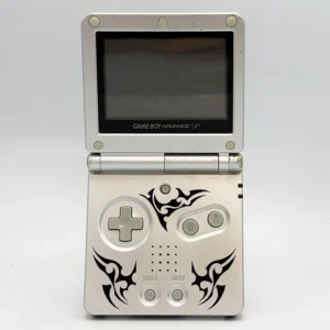 Nintendo Game Boy Advance SP AGS-001 PAL Console – Silver Tribal